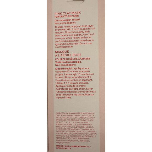 Lot of 10 NIB Mary Kay Pink Clay Mask 155315 3oz Unopened - Picture 4 of 6
